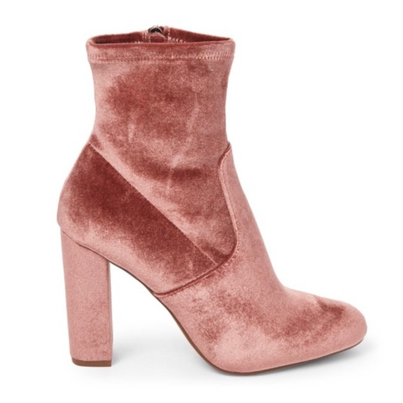 Steve Madden Shoes - Steve Madden Edit Pink Mauve Y2K Velvet Boots